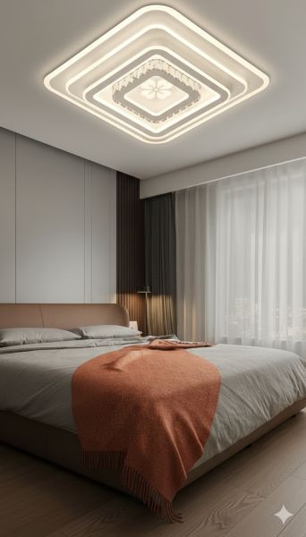 KUMANDALI LED AYDINLATMA MODERN TAVAN LAMBASI 3